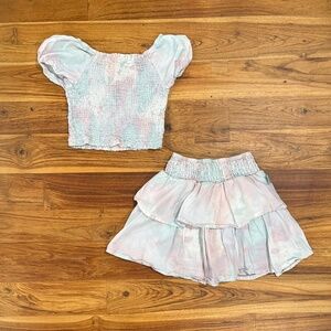 Kids Disney The Little Mermaid Smocked Top and Skirt Set Size 4T